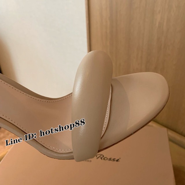 Gianvito Rossi專櫃款一字帶涼鞋 定制羊皮女士拖鞋 dx3598